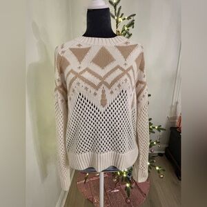 525 America Chalk Multi Colored Sweater Size M